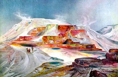 De Mammoth Hot Springs, c.1880