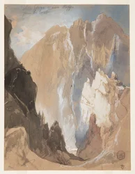 Toltec Gorge en Eva Cliff vanuit het westen, Colorado