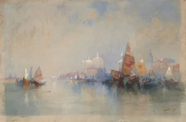 Venetië: de lagune met zicht op Santa Maria della Salute