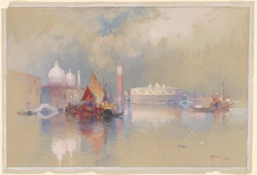 Uitzicht op Venetië