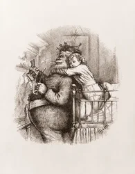 Kerstman door Thomas Nast, c.1892