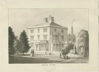 Haughton Pastorie: wassing tekening