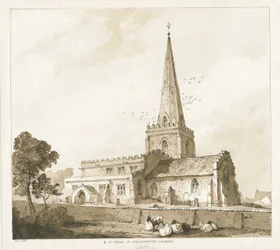 Wolstanton Kerk: gravure, nd [?19e eeuw]