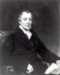 Portret van David Ricardo (1772-1823) gegraveerd door Thomas Hodgetts