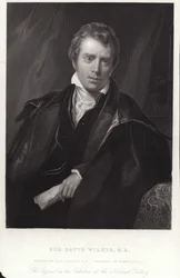 Sir David Wilkie, Schotse schilder. Gravure door Francis Holl