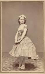 Portret van een balletdanseres,c. 1860 (foto)