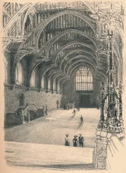 Interieur van Westminster Hall, Westminster Palace