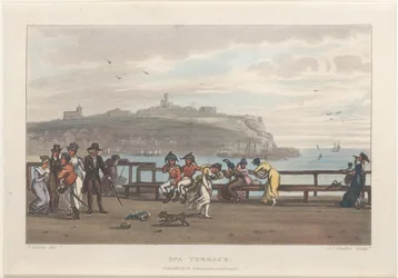 Spa-terras, uit Poetische schetsen van Scarborough, 1813