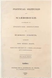 Titelpagina, uit Poetical Sketches of Scarborough, 1813