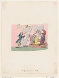 Een familieportret, gepubliceerd 1803 latere heruitgave