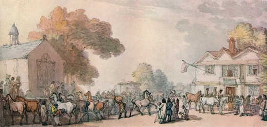 Een paardenmarkt in Southampton, ca. 1820, 1918