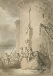 Een militaire escapade, ca. 1794
