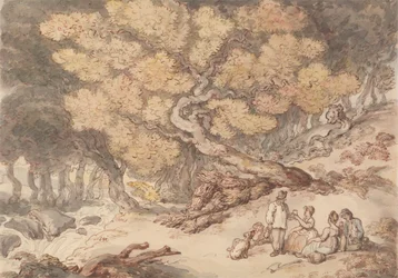 Picknick van een houthakker