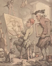 Het atelier van een kunstenaar