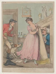 Een oude stroper gevangen in een strik, 18 juli 1805