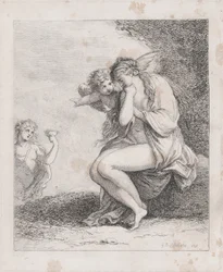 Ariadne op Naxos Benaderd door Bacchus, ca. 1790
