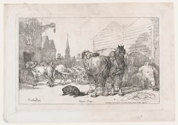 Brouwerswagens, uit Een nieuw boek van paarden en rijtuigen