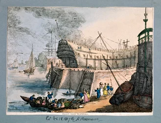 Brunswick Dock, Blackwall, Londen, 1806