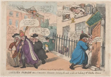 Chelsea Parade of een kwakende lid bekijkt de binnenkant, buitenkant en achterkant van, 4 maart 1809