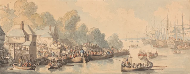 Inscheping in Southampton, 20 juni 1794