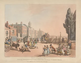Ingang van de Tottenham Court Road Turnpike (nr. 3)