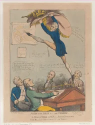 Van het bureau naar de troon, een nieuwe snelle stap door Joseph Bonaparte de bas door M..., 18 augustus 1808