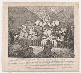 Imitaties in Drury-Lane Theatre Picturesque Beauties of Boswell, deel twee, 20 juni 1786