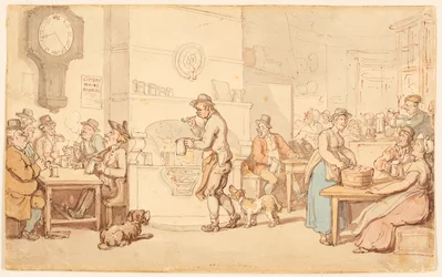 Interieur van een Herberg