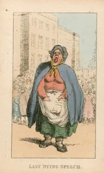 Last Dying Speech (ingekleurde gravure)