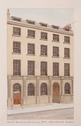 Lombard Street, Londen, ca. 1850