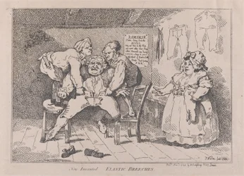 Nieuw uitgevonden elastische broeken, 1 november 1784