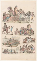 Plaat 16, Contouren van Figuren, Landschappen en Vee...voor het Gebruik van Leerlingen, juni 1, 1790