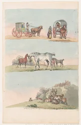 Plaat 3, omtrekken van figuren, landschappen en vee... voor het gebruik van leerlingen, 8 maart 1790