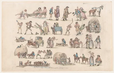 Plaat 4, Contouren van Figuren, Landschappen en Vee...voor het Gebruik van Leerlingen, Ma..., 8 maart 1790