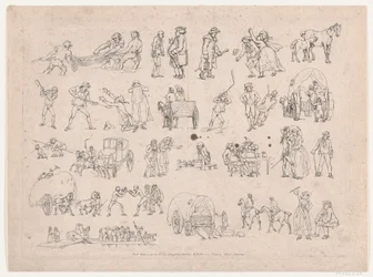 Plaat 4, Contouren van Figuren, Landschappen en Vee...voor het Gebruik van Leerlingen, 8 maart 1790