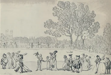 Promenade in het Groene Park, 1808