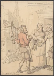 Straatbeeld: Verkopers van borstels