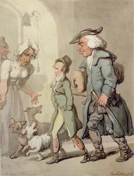 De beer en de berenleider passeren het Hôtel d
