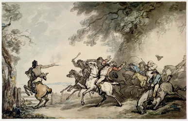 De achtervolging van de struikrover, c.1790