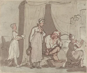Het voetbad (drogen)