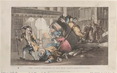 Het feest loopt ten einde, en Quae Genus stort in, uit De geschiedenis van John..., 1 december 1821