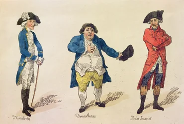 De Rivaliserende Kandidaten, frontispice in het boek History of the Westminster Election.. door Lovers of Truth and Justice, Londen, 1784