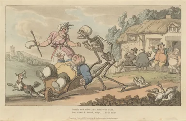 De Dronkaard De Engelse Dans des Doods, plaat 12, juli 1814