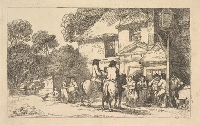 De Drie Hoefijzers, een herberg langs de weg, 18 december 1787