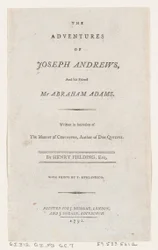 Titelpagina: De Avonturen van Joseph Andrews en Zijn Vriend Mr. Abraham Adams