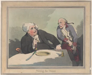 Wachten op het diner, 5 november 1792