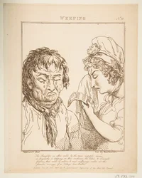 Huilende Le Brun Travestie, of Karikaturen van de Passies, 21 januari 1800