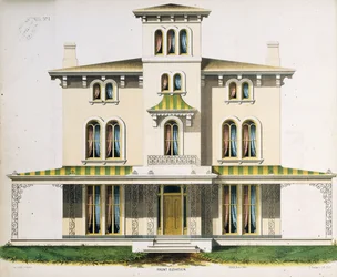 Vooraanzicht voor Villa No.1, uit 