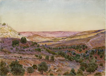 De Heuvels van Moab en de Vallei van Hinnom, 1854