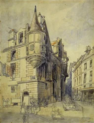 Hotel de Sens, rue du Figuier, ca.1833